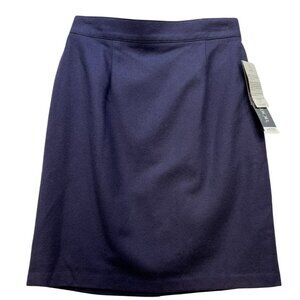 Sag Harbor Womens Wool Skirt 8P Petite Purple